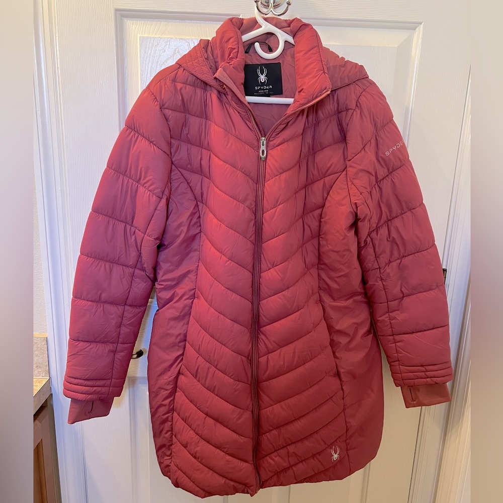 Spider winter puffer jacket, size Large
